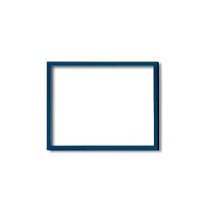 〔木製額〕色あせを防ぐUVカットアクリル デッサン額 太子サイズ（379×288mm）ブルー 壁掛けひも付き 化粧箱入り｜date-yakkyoku