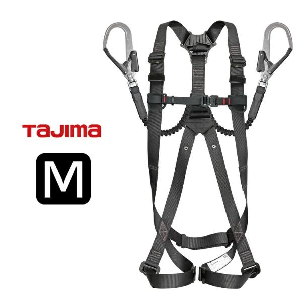 タジマ TAJIMA 新規格 フルハーネ+スランヤードセット A1GSMJR-WL2BK Mサイズ ...