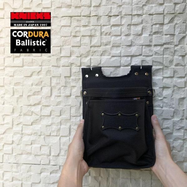 ニックス KNICKS 腰袋 BA-201BB コーデュラバリスティック生地ツーウェイタイプ 2段腰...