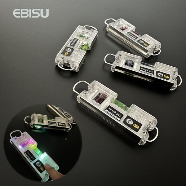 シルバー エビス EBISU 水平器 トビ・ライトレベルミニ ED-16TBLSL 暉 LEDライト...
