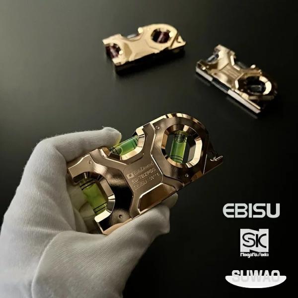 【アルミ削り出し】エビス EBISU 水平器 トビレベル・ゼロ ピンクゴールドED-TBZPG 10...