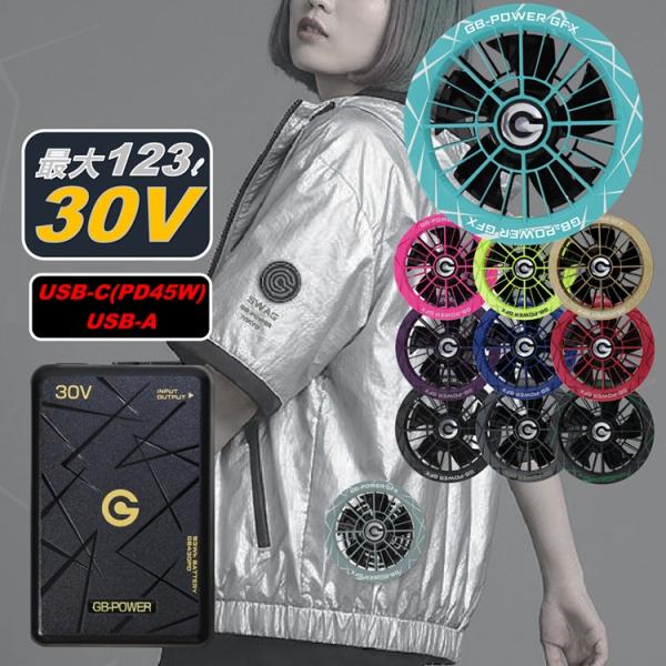 ※PDポート付き【GB430PDGFX】【2026年30V】長信ジャパン バッテリーファンセット G...