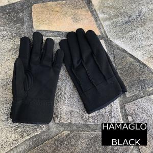 【2双までメール便可】横浜のばのば HAMAGLO BLACK 革手袋・皮手袋 H902 人工皮革 背縫い手袋 M・Lサイズ