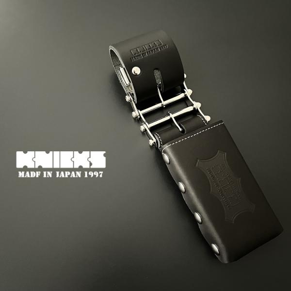 ニックス KNICKS 本革工具ホルダー KBS100LDX3 総ヌメ革 3連結チェーンタイプ 鳶レ...