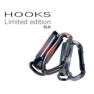 【限定カラー】フックス HOOKS カラビナ 工具差し アルミ製 工具ホルダー SL2-BBRE ブラック/レッド SL2-BBSI ブラック/シルバー ツールバンク tool bank｜datemono