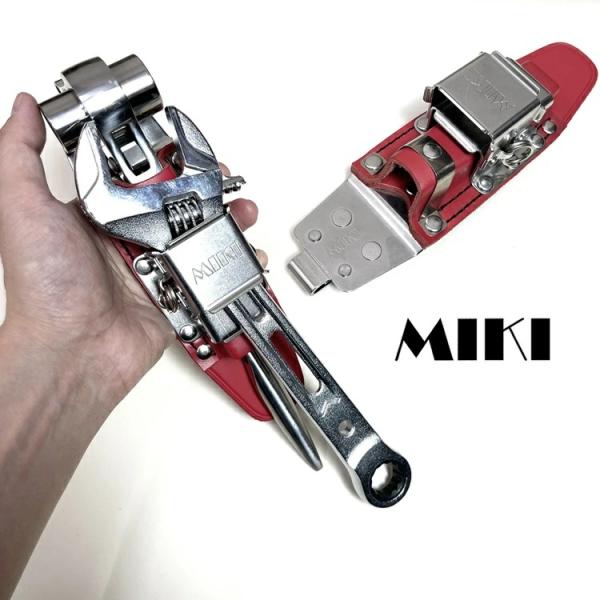 【赤革ホルダー】三貴MIKI 工具差し 工具ホルダー SPH68X-RE ラチェットレンチ モンキー...