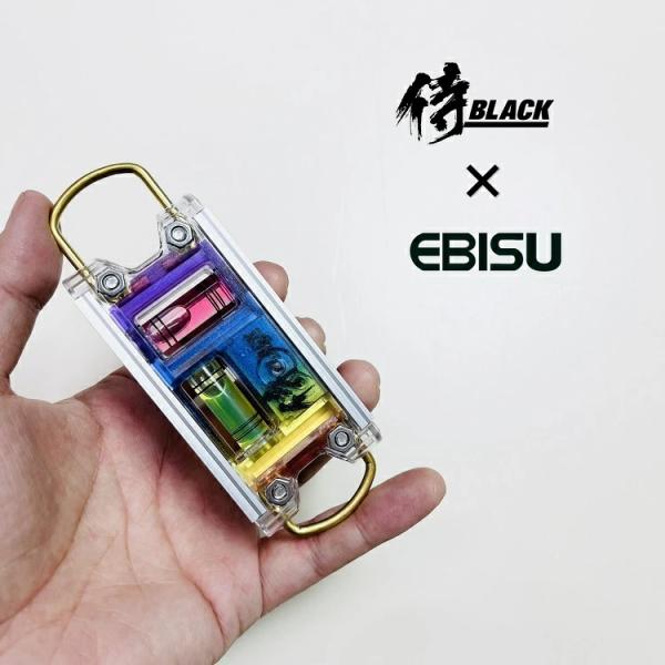 侍ブラック 侍BLACK×エビス EBISU 水平器 トビレベル2 SRB-TB2 レインボーカラー...