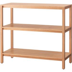 オークの直線的でシンプルモダンなオープンシェルフ 90cm form モダン 北欧 リビング シェル...