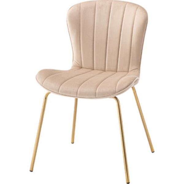 アンティークゴールド脚のくすみカラーのチェア くすみカラー 韓国インテリア 北欧 ナチュラル ダイニ...