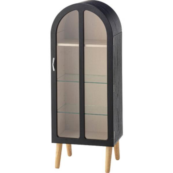 アンティーク扉のようなガーリーなコレクションシェルフ 北欧 ナチュラル 収納家具 コレクションラック...