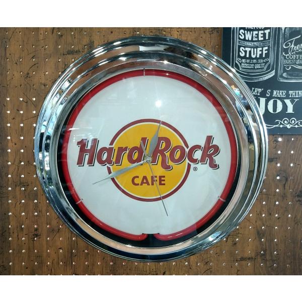 ネオン時計 / ネオンクロック　ハードロックカフェ (Hard Rock Cafe)　壁掛け時計