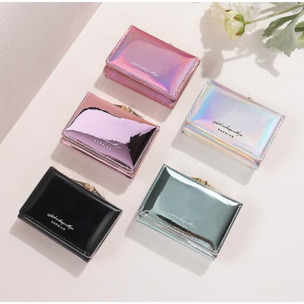 がま口 財布 レディース 三つ折り がまぐち かわいい 小学生 ICカード 薄型 大容量 おしゃれ ...