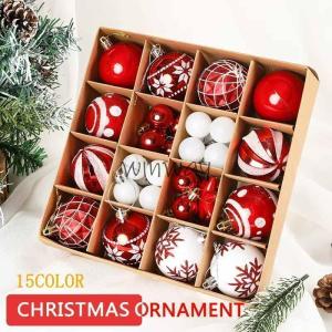 ツリー オーナメント 52個セット XO2023-01 シルバー 銀 レッド 赤