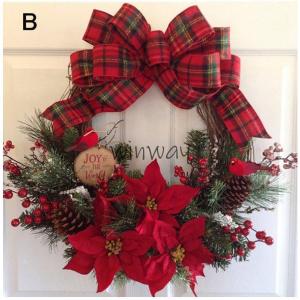 クリスマスリース クリスマス飾り 30CM オ...の詳細画像2