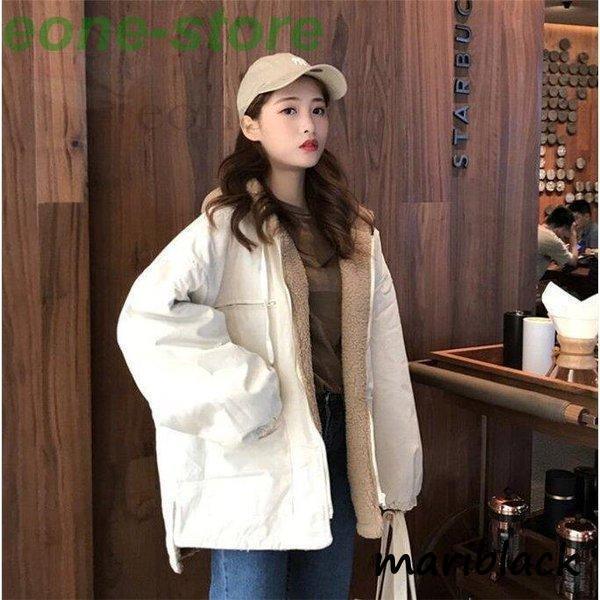 ボア レディース フード付き ブルゾン コート 冬 防寒 アウター