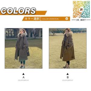 レディース モッズコート 裏起毛 毛皮コート ...の詳細画像2