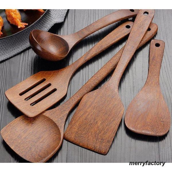 ウッドキッチンツール セット | キッチン雑貨 調理器具 製菓器具 台所用品 木製 天然木 スパチュ...