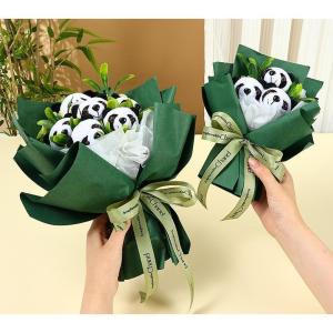 永生花 ソープフラワー ギフト　パンダ 枯れない花 造花 パンダ入り 花束 プレゼントバラ バレンタイン 母の日 お祝い 誕生日 結婚記念日 卒業式