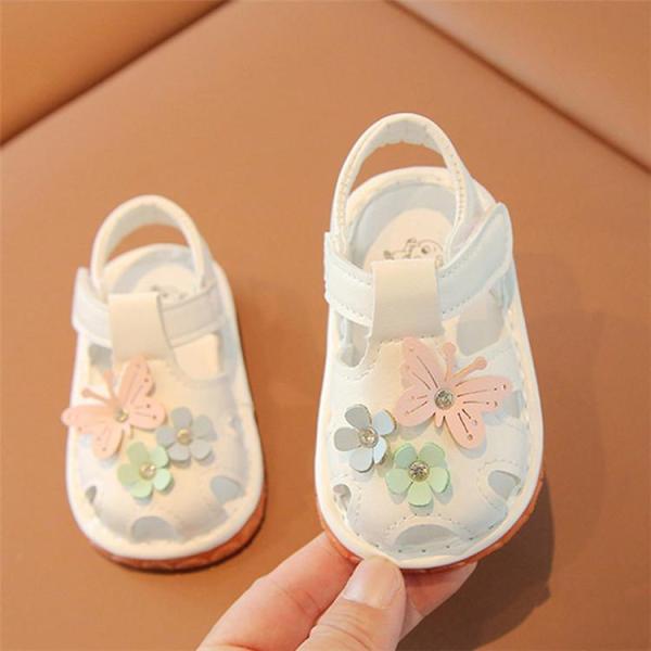 ベビーサンダル 笛付きサンダル 音が鳴る 音が出る 靴 女の子 男の子 赤ちゃん 子供 ファーストシ...