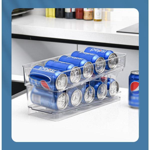 缶収納ラック 冷蔵庫 収納ラック 缶ビール 缶ストッカー 二重仕上げ 缶ビールホルダー キッチン収納...