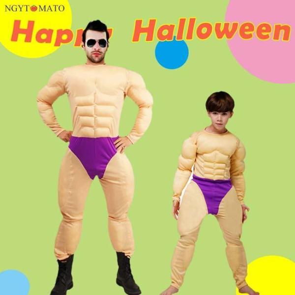 マッチョ 筋肉男 腹筋シャツ 大人用 子供用 キッズ 面白い コスチューム 新年会 学園祭 演出服 ...