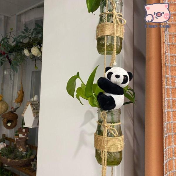 クリップ パンダ 5個セット 可愛い ふわふわ もこもこ 誕生日プレゼント ギフト 動物クリップ イ...