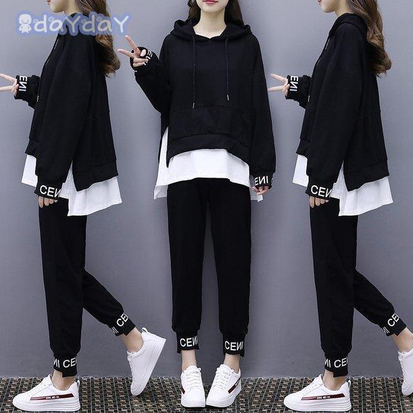 セットアップ レディース 秋冬新作 スウェットセット スポーツウェア 2点セット 長袖オーバー ロン...