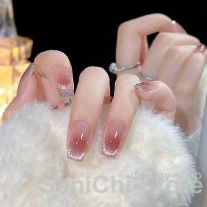ネイルチップ ショート シール ハート パール...の詳細画像5