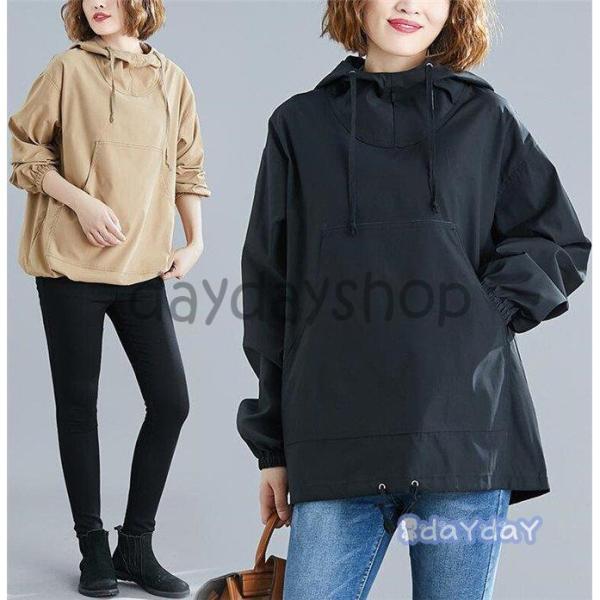 プルオーバー レディース 秋服 ジャケット マウンテンパーカー アウター ジップアップ カジュアル ...