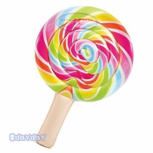 浮き輪 フロート マット インスタ 大人 インテックス 58753 ローリーポップ キャンディ LOLLIPOP FLOAT 208x135cm 浮輪 プール 水遊び 子供 ファミリー