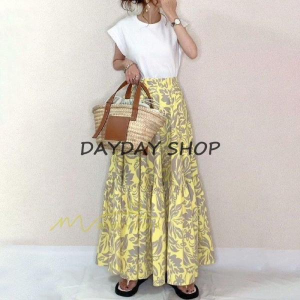 セットアップ レディース 夏 40代 ロング丈 半袖 Tシャツワンピース 上下セット 風 セットアッ...