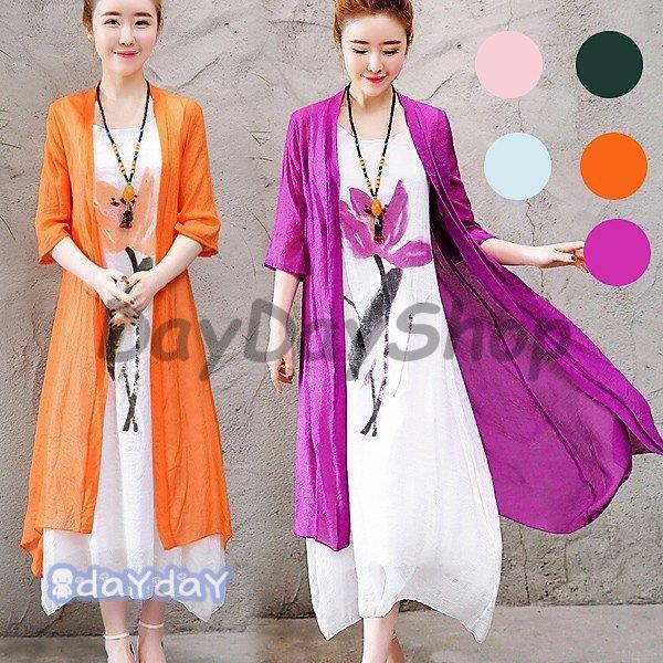 マキシ丈ワンピース　ワンピース レディース 春夏 40代 2点セット ロング丈 マキシ丈 Aライン ...