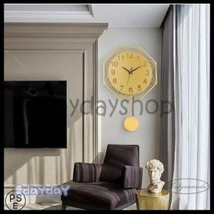 サイレント壁時計 壁掛け時計 銅製壁時計 豪華 工芸品 現代 中国風 デスククロック 金属製時計 リビングルーム 事務用時計美術品 装飾品｜dayday-shop