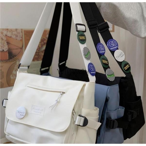 ショルダーバッグ 学生 大きめ a4 カップル  帆布 斜めがけ おしゃれ  男性 女性かばん スポ...