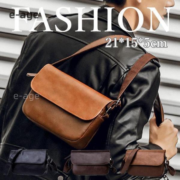 ショルダーバッグ メンズ ビジネスバッグ 小さい レザー 斜めがけ 肩掛け ショルダーポーチ 皮 鞄...