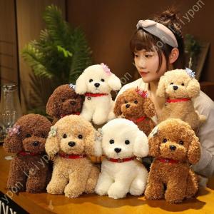 ひざわんこ トイプードル ブラウン 犬 ぬいぐるみ サンレモン : HONDA