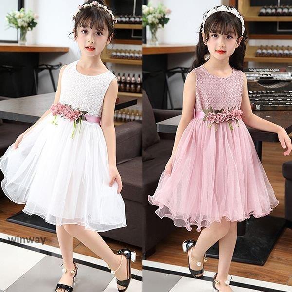 子供服 女の子 夏服 ドレス 結婚式 ワンピース フォーマル ピアノ 発表会 160センチ 韓国子供...