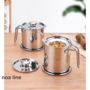 オイルポット 650ml フィルター ステンレス 取扱説明書付き Drip