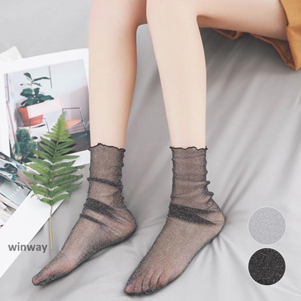 ソックス 靴下 くつ下 シアー ラメ タイツ ストッキング  レディース オフィス 母の日 プレゼン...