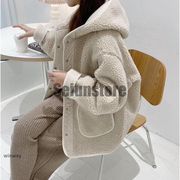 ボアコート レディース ムートンコート 冬 秋 ブルゾン ボアジャケット もこもこ ファーコート フ...