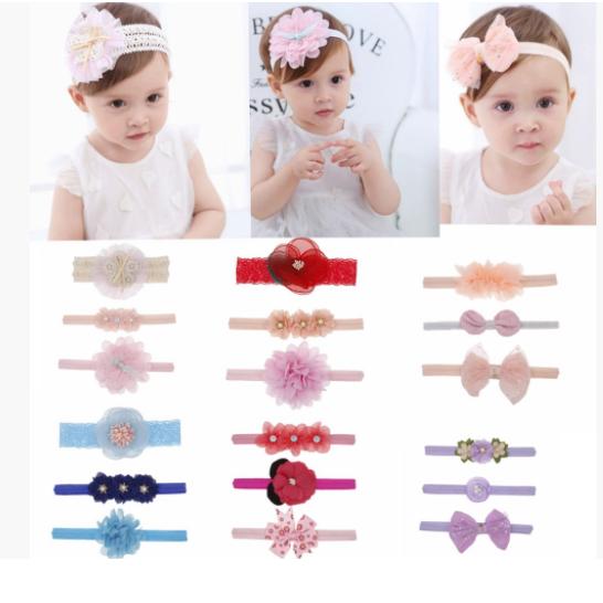 ベビー ヘアバンド 赤ちゃん 新生児 髪飾り 乳児 リボン ベビーターバン ヘアアクセサリー お食い...