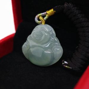 平安無事牌お守り プレート ミャンマー天然翡翠 A貨 ジェイダイト