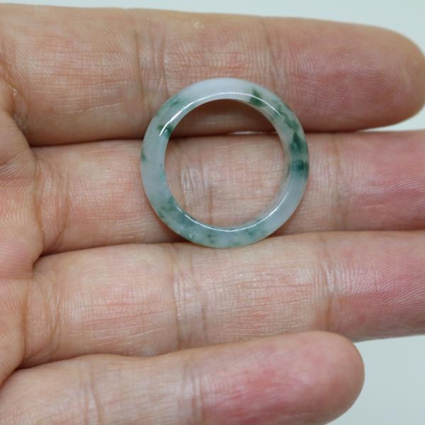 男女兼用　17号　18号　指輪 リング ミャンマー天然翡翠　ジェイダイト　ヒスイ　A貨　天然石　 送...