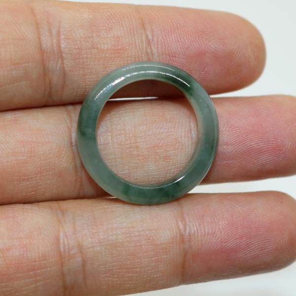 男女兼用　19号　20号　指輪 リング ミャンマー天然翡翠A貨　ジェイダイト　ヒスイ　天然石　 送料...
