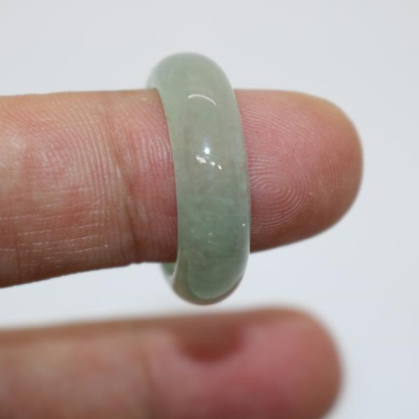 男女兼用　20号　19号　　指輪 リング ミャンマー天然翡翠　ジェイダイト　ヒスイ　A貨　天然石　 ...