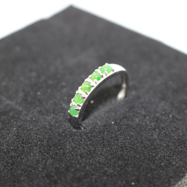 フリーサイズ 指輪 くりぬきリング ミャンマー天然翡翠 ジェイダイト ヒスイ A貨 天然石 送料無料...