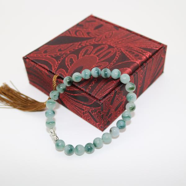 8.5ｍｍ　ブレスレット　ミャンマー天然A貨翡翠　ジェイダイト　ヒスイ　　天然石