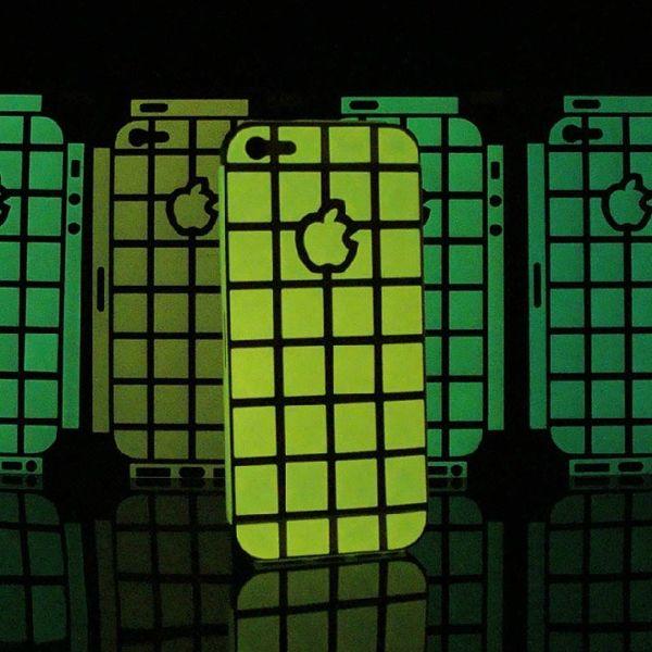 光る iPhone5 スキンシール 蓄光 保護ステッカ フィルム