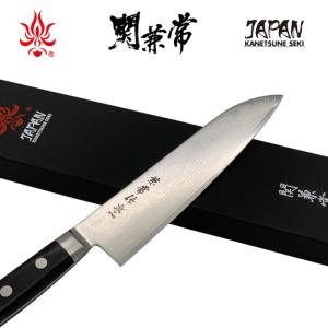 アウトドア 包丁 Kitchen Knife 兼常作 33層ダマスカス鋼 口金付黒合板柄 三徳 KC-103｜days-camp