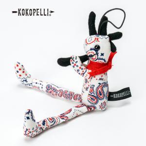 ココペリ人形 KOKOPELLI BANDANNA WHITE Sサイズ｜days-camp